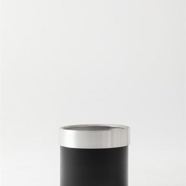 Metal Saksı Siyah Bilezikli 25*25*25