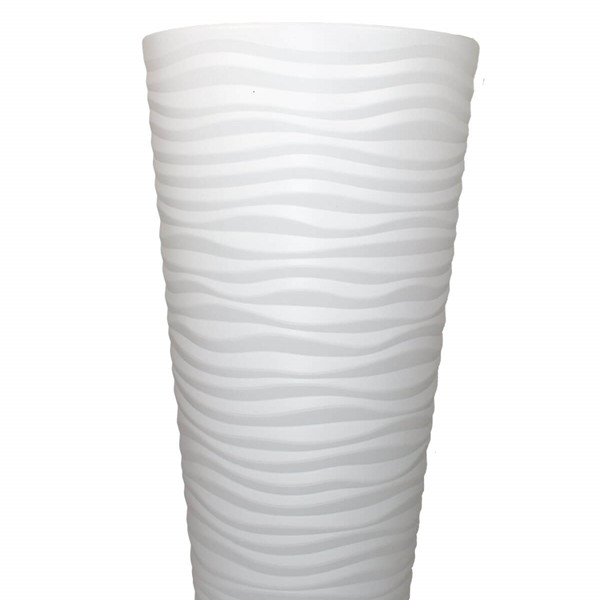 Plastik Beyaz Saksı 70*35*35