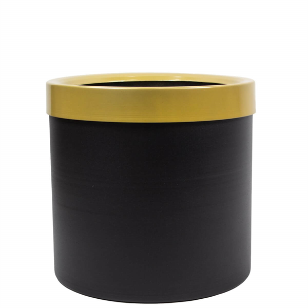 Siyah Gold Bilezikli Saksı 25*25*25