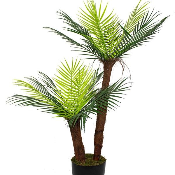 Yapay 2 Gövdeli Areka Ağacı 100 cm
