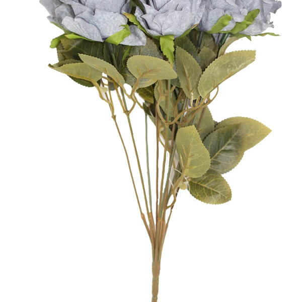 Yapay Gül Çiçeği Pastel Mavi