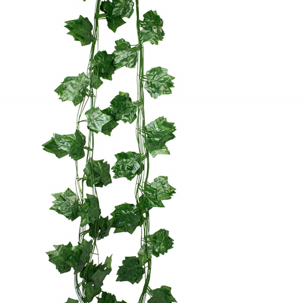 Yapay Koyu Yeşil Yapraklı Zincir Sarmaşık 12'li