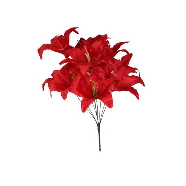 Yapay Zambak Çiçeği Kırmızı